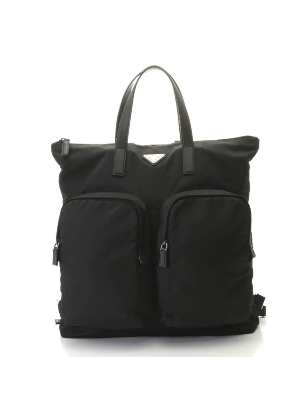 Prada Re-Nylon Backpack Black Nylon Saffiano